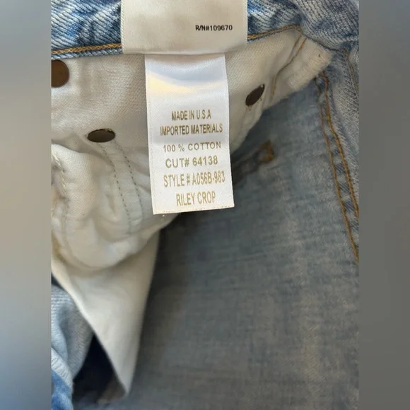 Agolde Riley High Rise Straight Crop - Picture 9 of 16